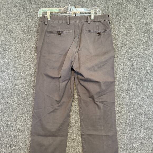Unis Gio Pants Mens 31x30 Gray Chino Slim Straight Leg Casual Button Fly - Picture 9 of 12